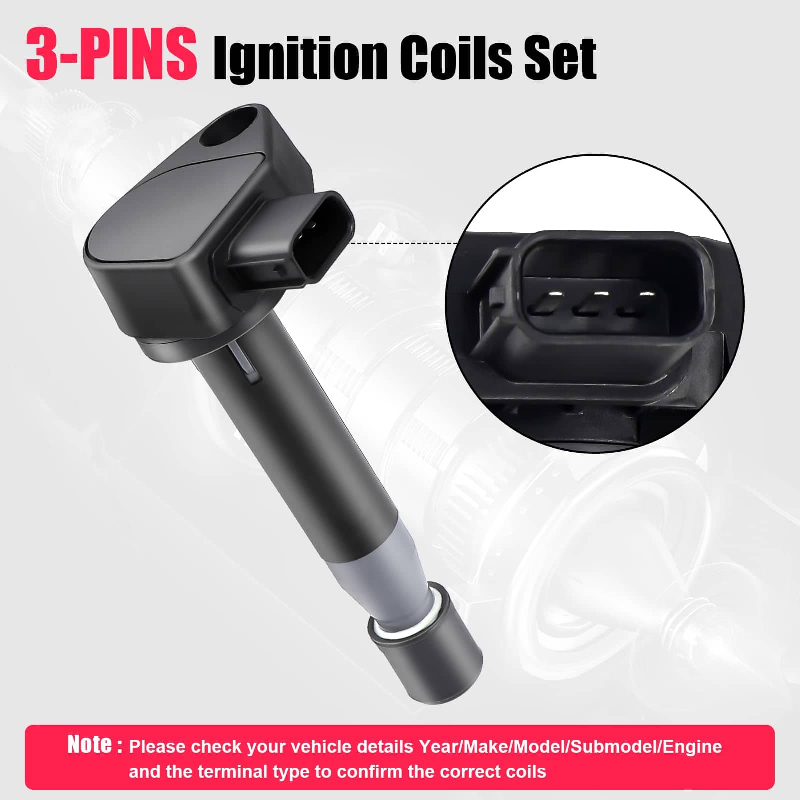 Paquete de 6 Bobinas de Encendido y Bujías Compatible con - Imagen 7