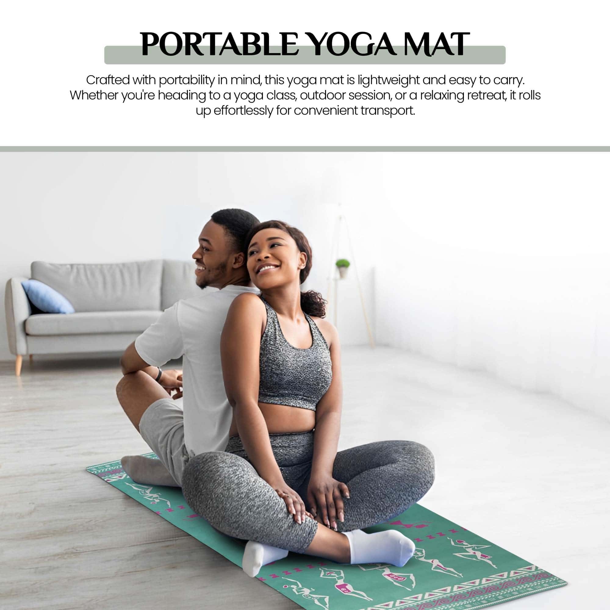 Tapete de Yoga de Ante Zaveur Dancing Ladies - 27" W x 72" - Imagen 5