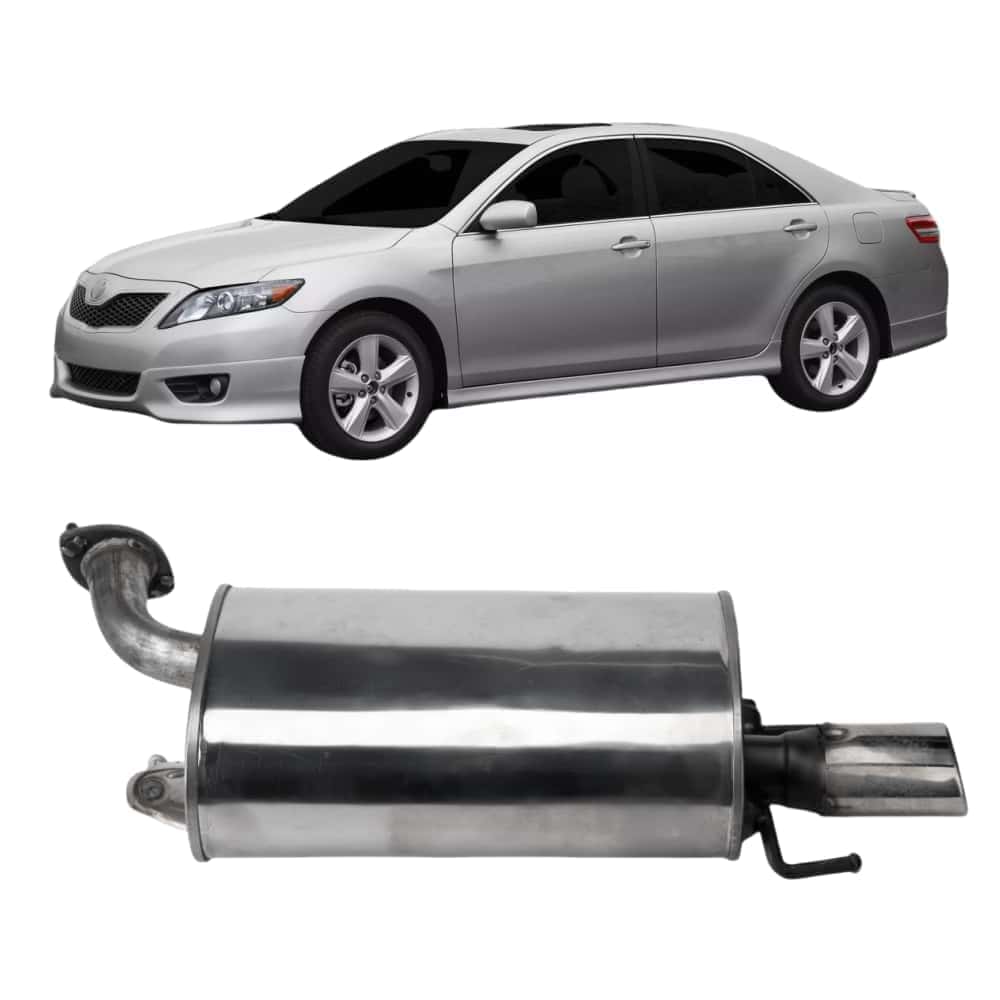 Escape TRASERO TARALWA puntas de acero inoxidable cromado