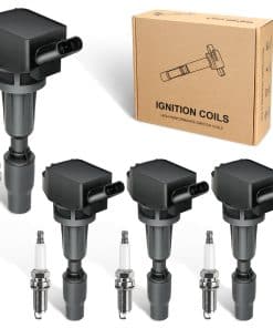 4pcs Ignition Coil & Spark Plug Compatible with Hyundai