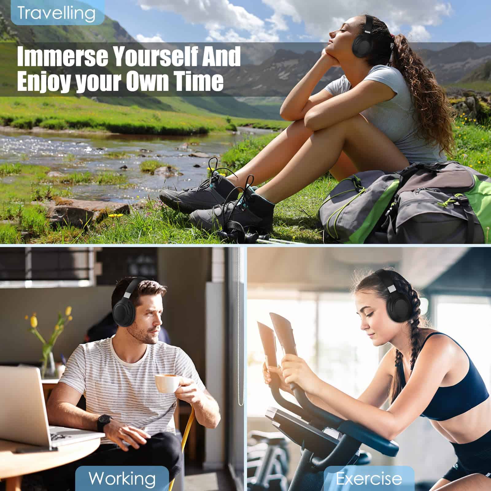 Auriculares con cancelación de ruido activa TANKASE, - Imagen 6