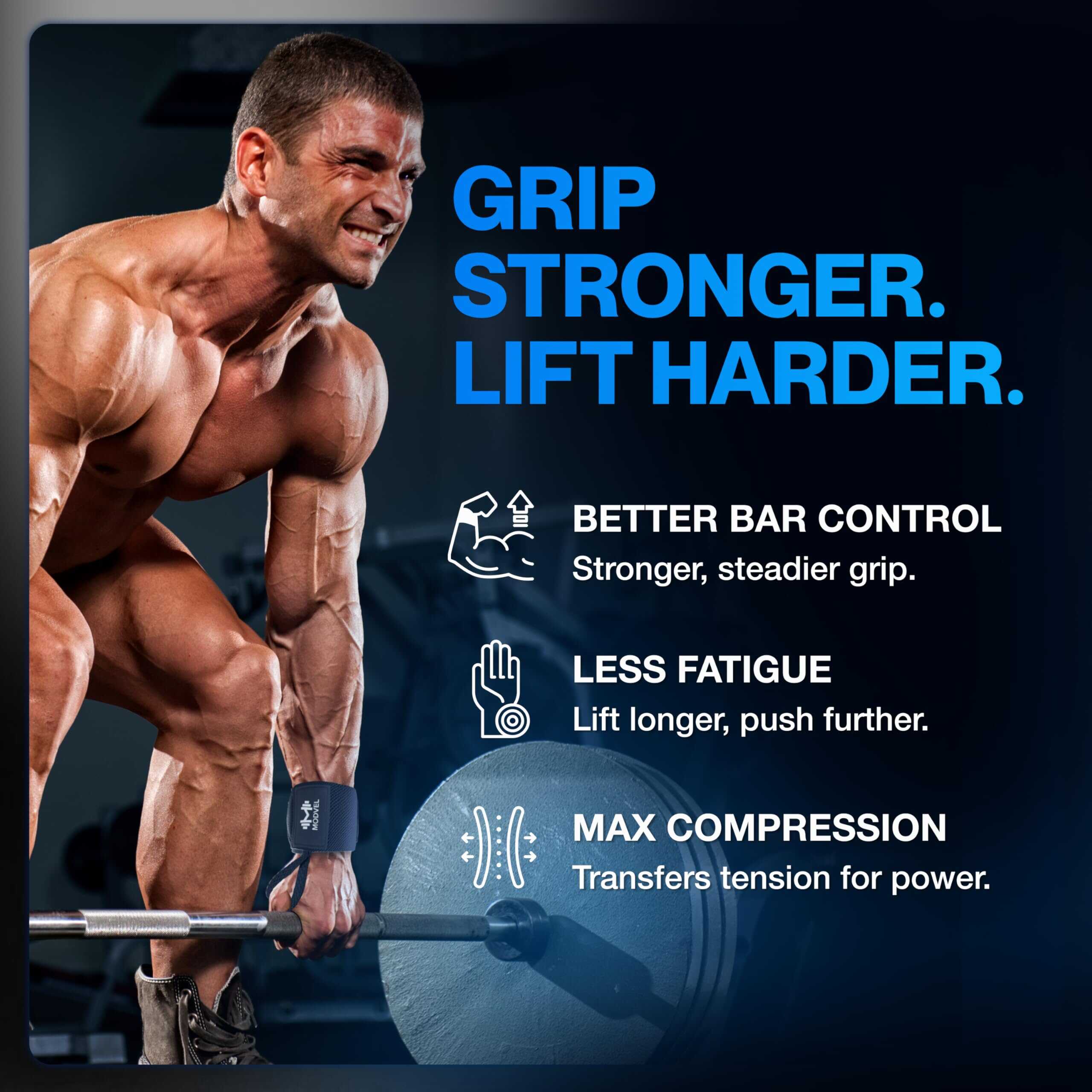 Vendas de Muñeca Ajustables Modvel -Azul Oscuro - Imagen 5