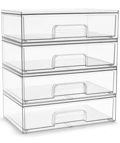 Contenedores de almacenamiento acrílico Sorbus - Juego de