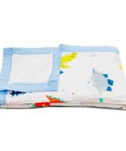 Manta de bebé de muselina 100% algodón | Suave y -Multicolor