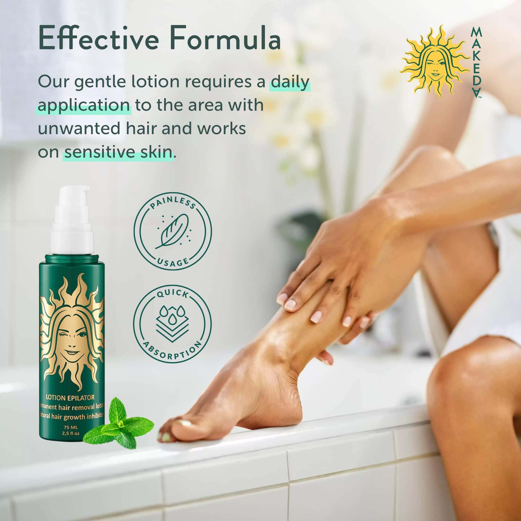 Tratamiento para el vello encarnado Makeda Lotion - Cuidado - Imagen 5