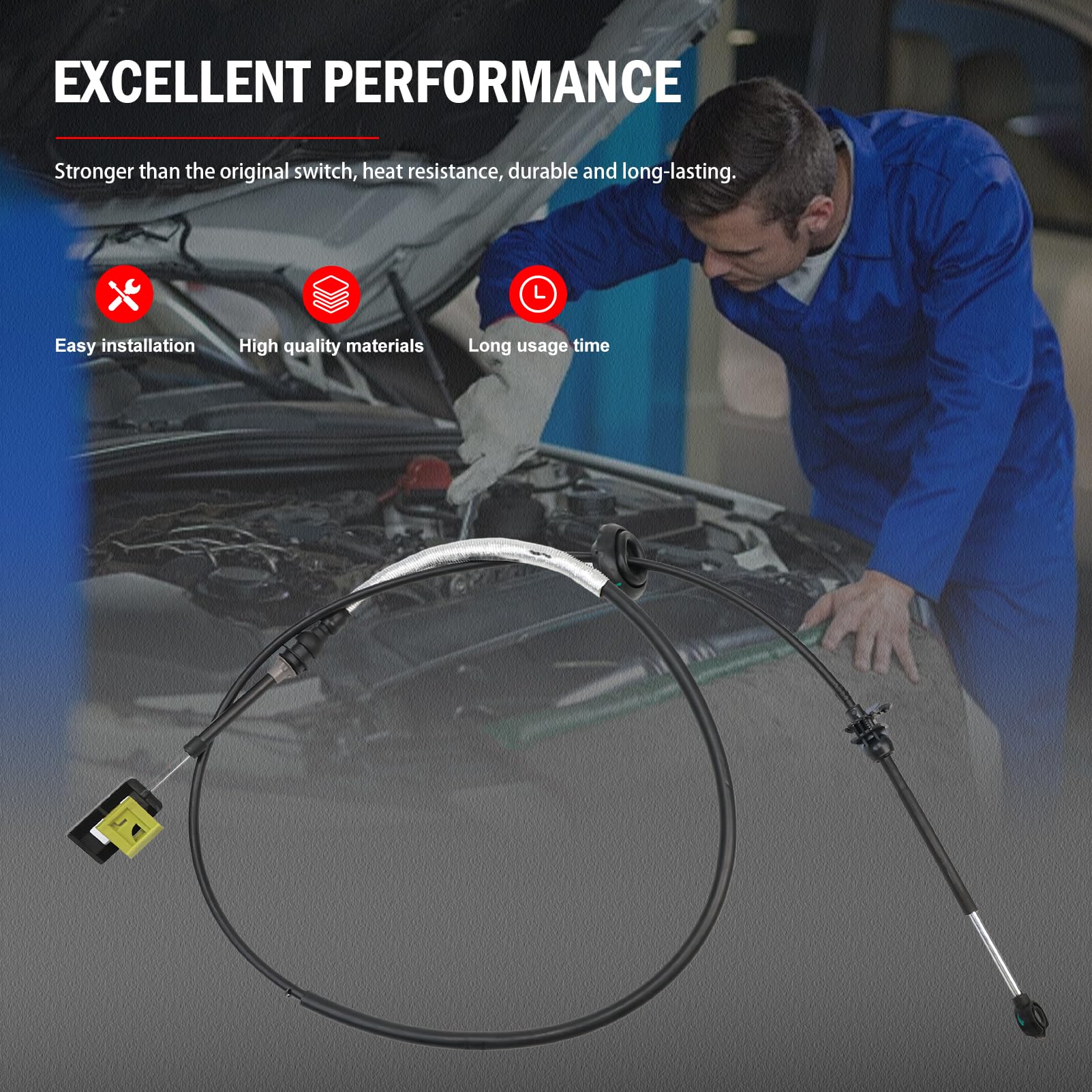 5C2Z-7E395-AA Cable de cambio de marchas de transmisión - Imagen 4