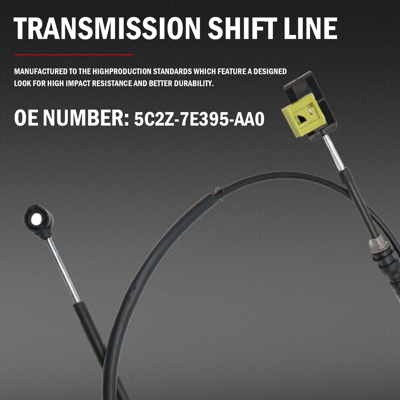 5C2Z-7E395-AA Cable de cambio de marchas de transmisión - Imagen 7