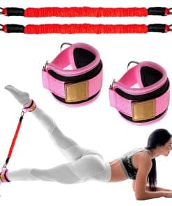 Bandas de Resistencia para Tobillo con -Rojo-80lb