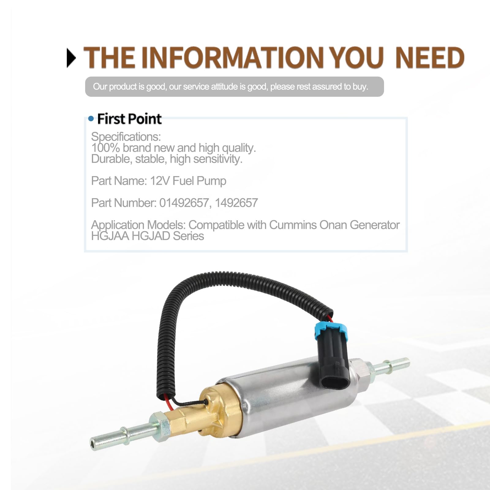 Bomba de Combustible EFI 24V NBWIYQP 149-2657 Apto para - Imagen 3