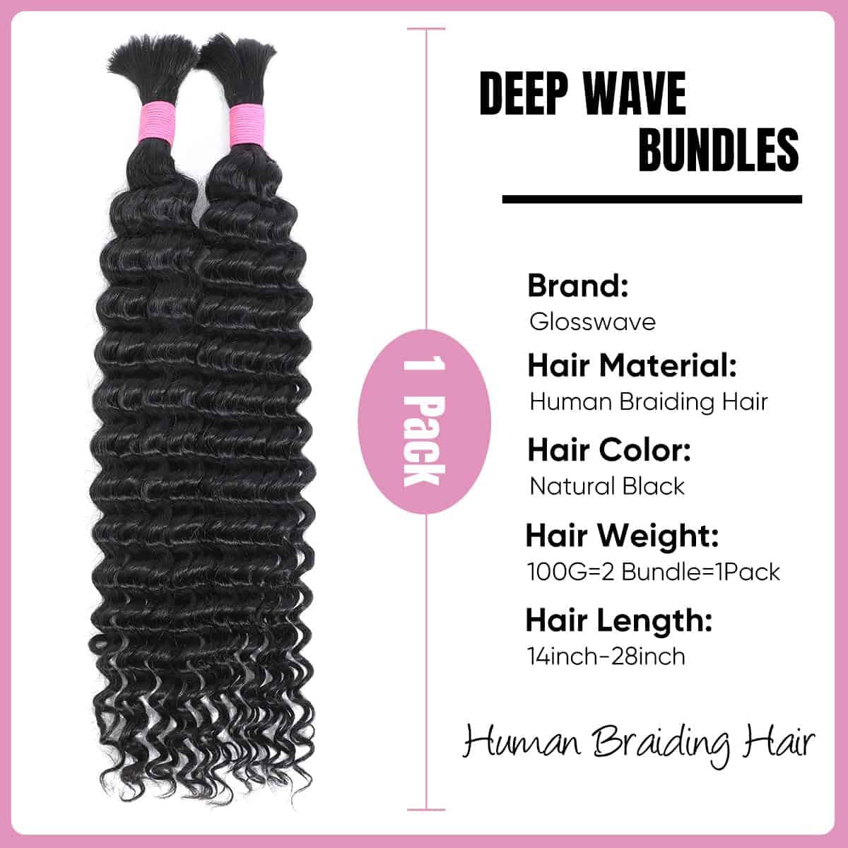 Cabello para trenzas de pelo humano para trenzas boho 22 - Imagen 3