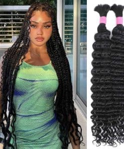 Cabello para trenzas de pelo humano para trenzas boho 22