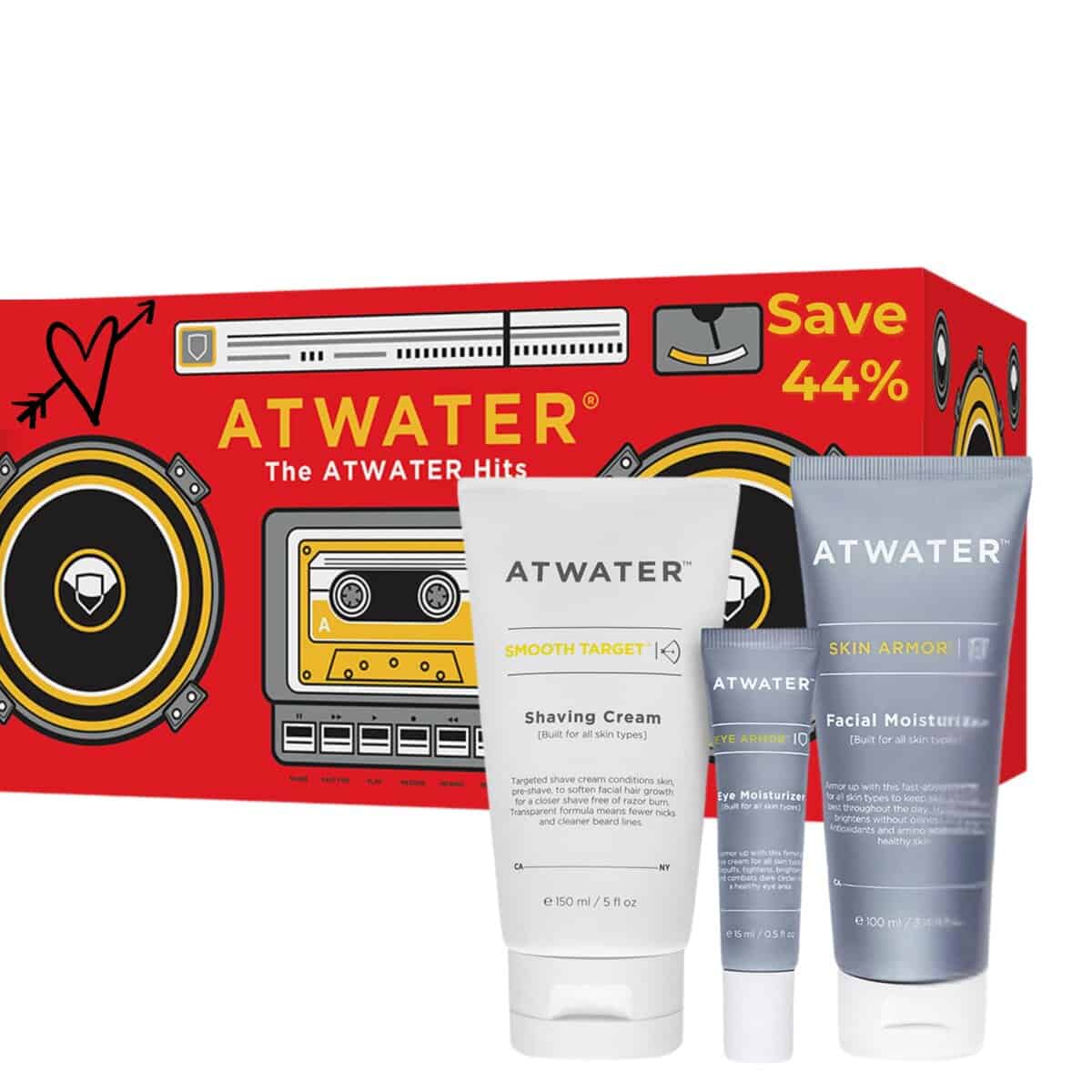 Kit de cuidado facial para hombres ATWATER - Crema