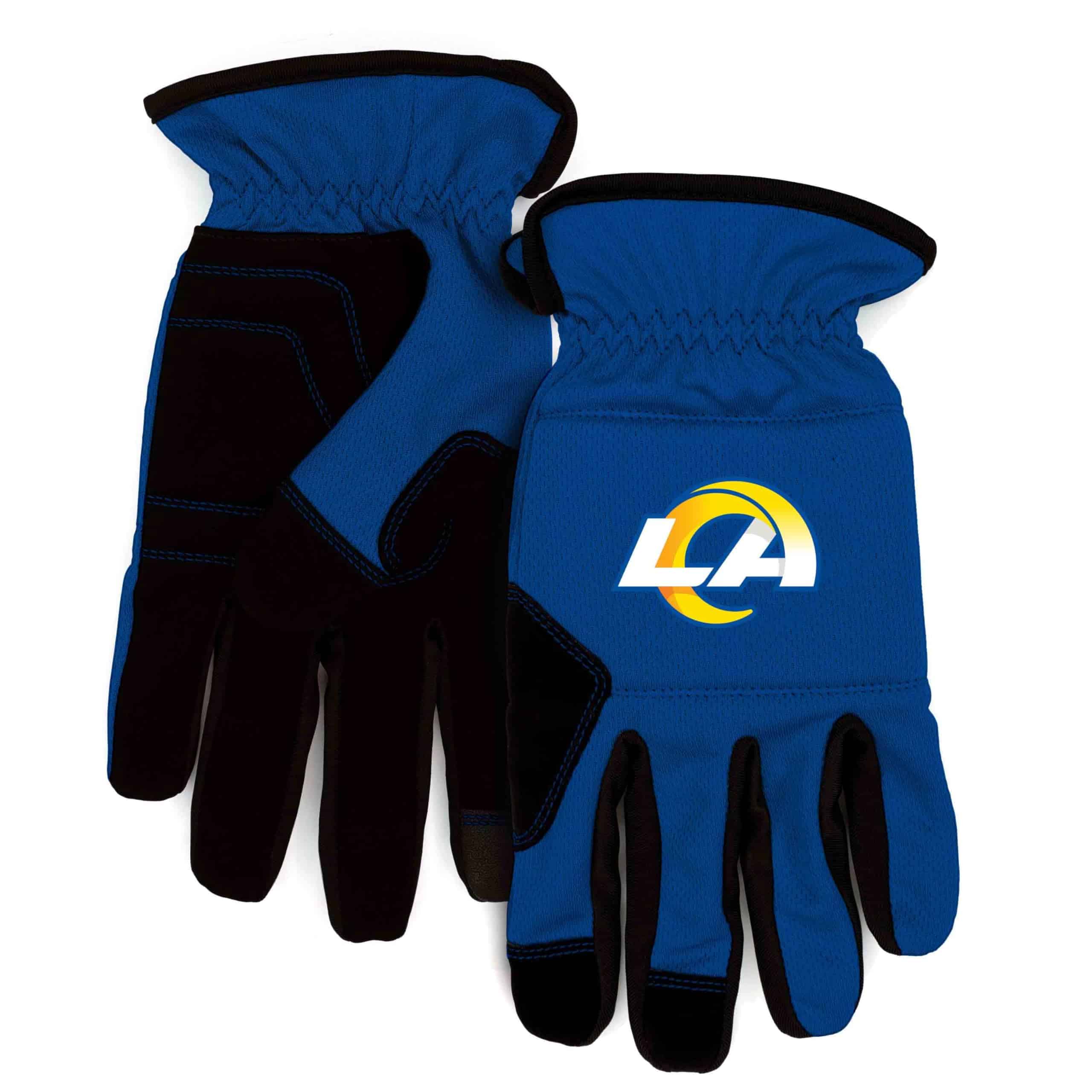 Guantes de trabajo NFL - Los Angeles Rams - Azul Real/Negro