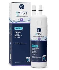 Repuesto de filtro de agua Mist para EDR1RXD1 Compatible