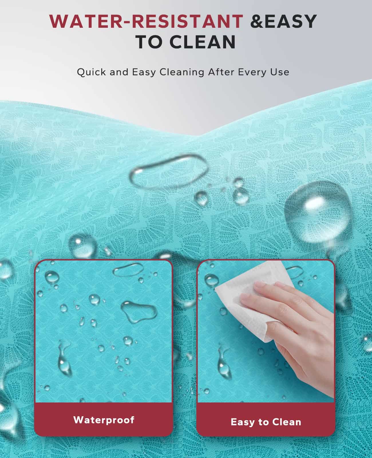 Tapete de Yoga Grande HAPBEAR - 72"x36"x6mm -Turquesa/Verde - Imagen 6