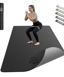 Tapete Grande de Yoga HAPBEAR - 72"x36"x6mm (1/4 pulgadas),