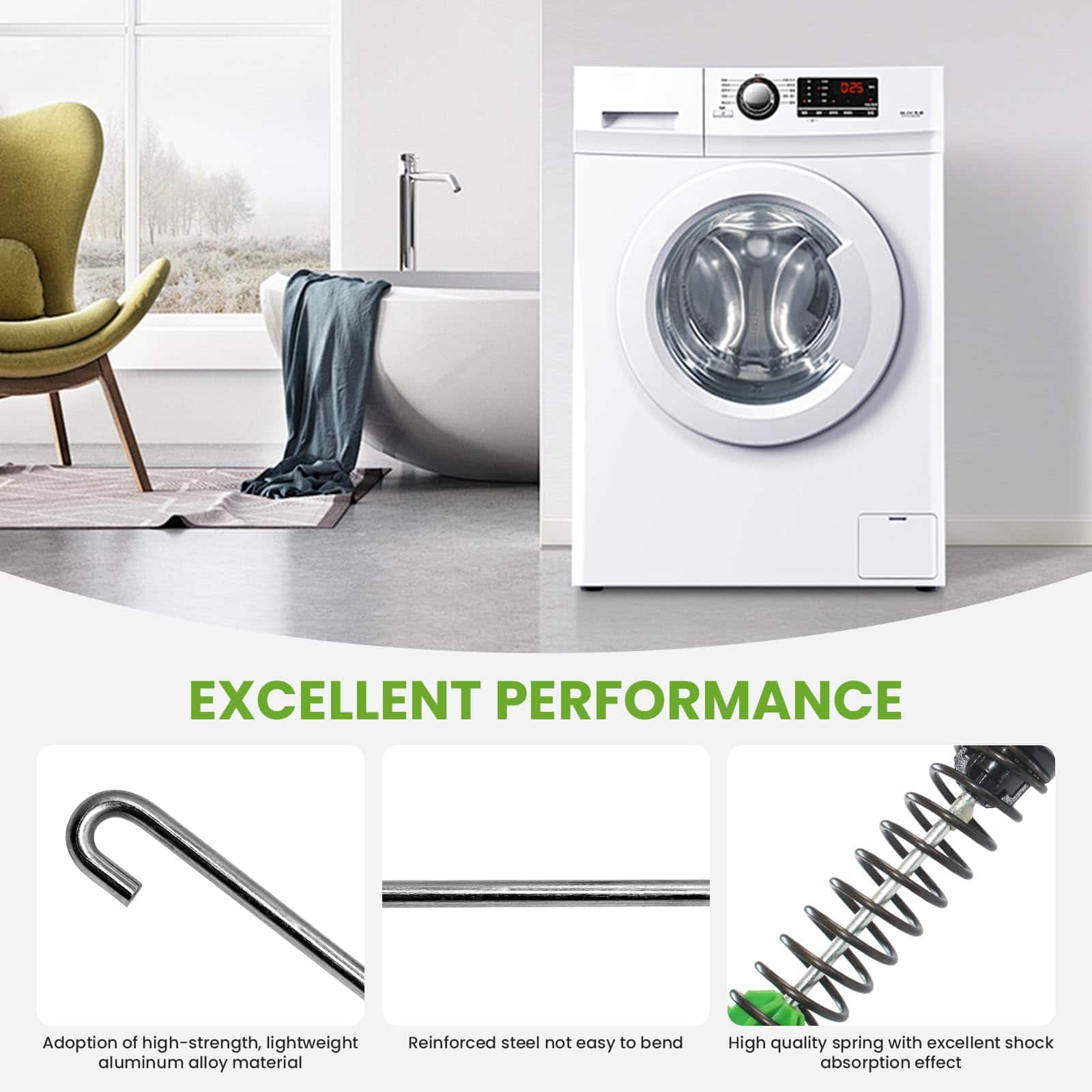 Varilla de Suspensión para Lavadora W11130362 MVWX655DW - Imagen 5