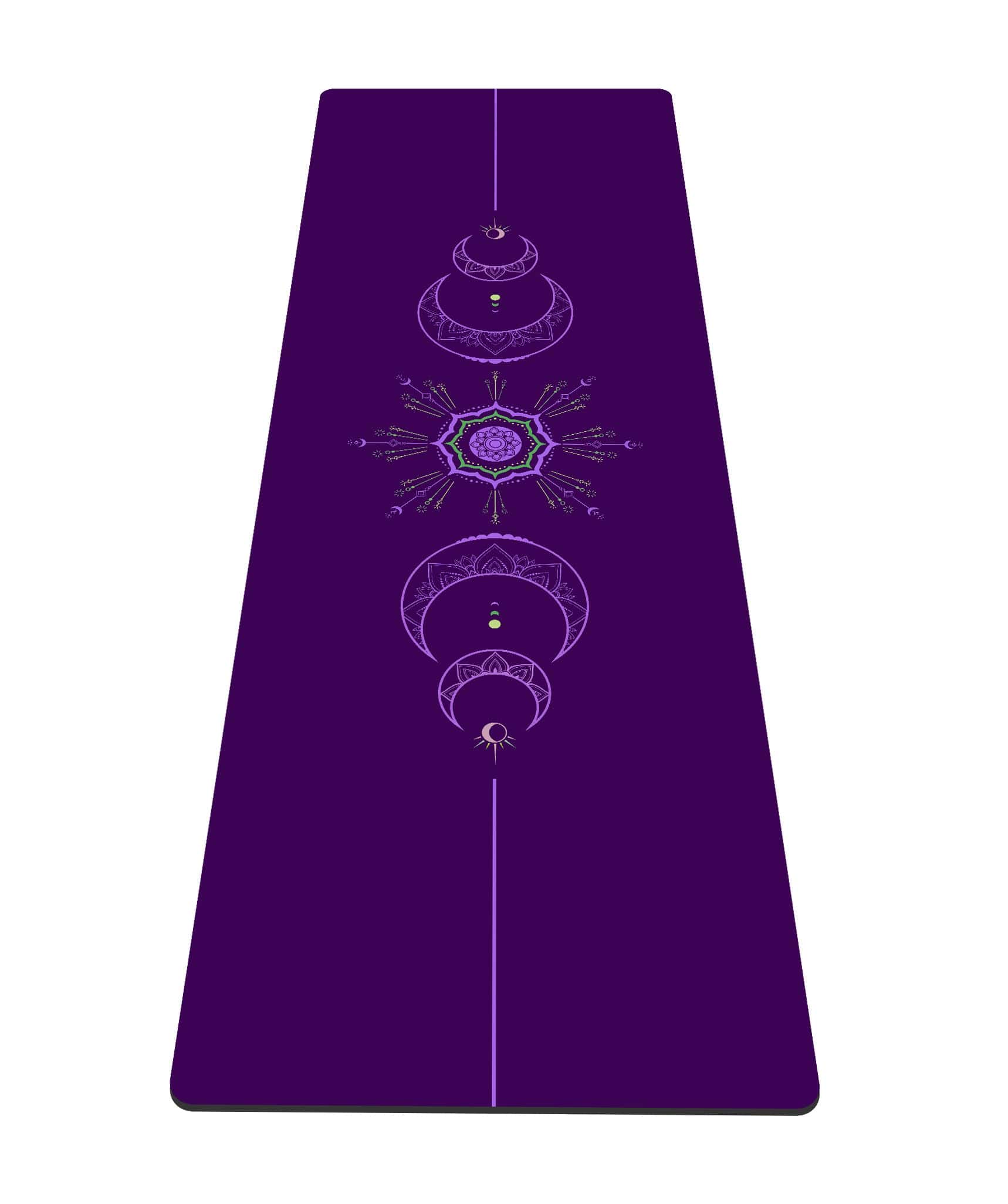 Tapete de Yoga Estampado Extra Grueso TPE -Púrpura