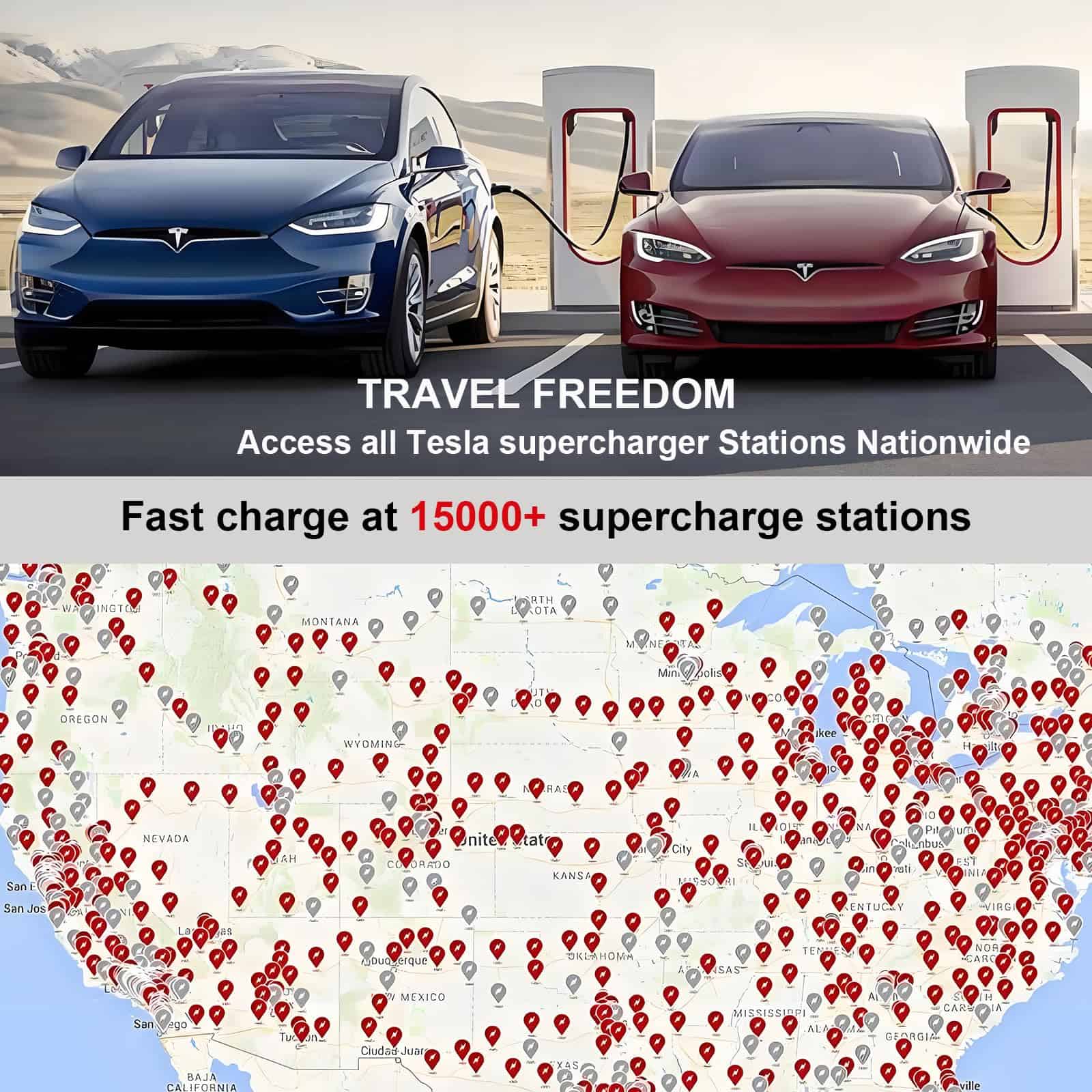 Adaptador de Cargador de Supercharger Tesla BATKIHO 2025 - Imagen 6