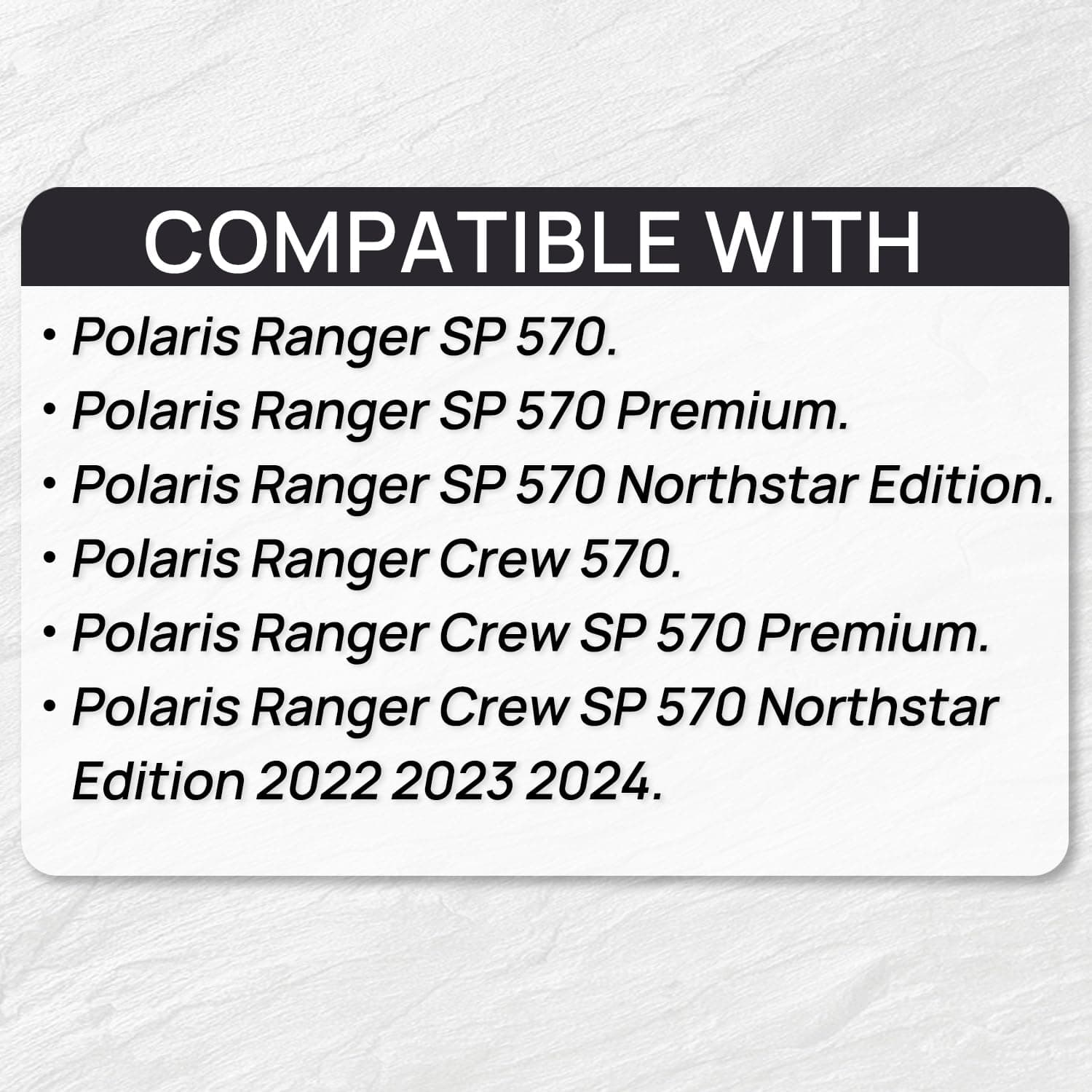 Tapete de Cama Compatible con Polaris Ranger Crew SP 570 - Imagen 6