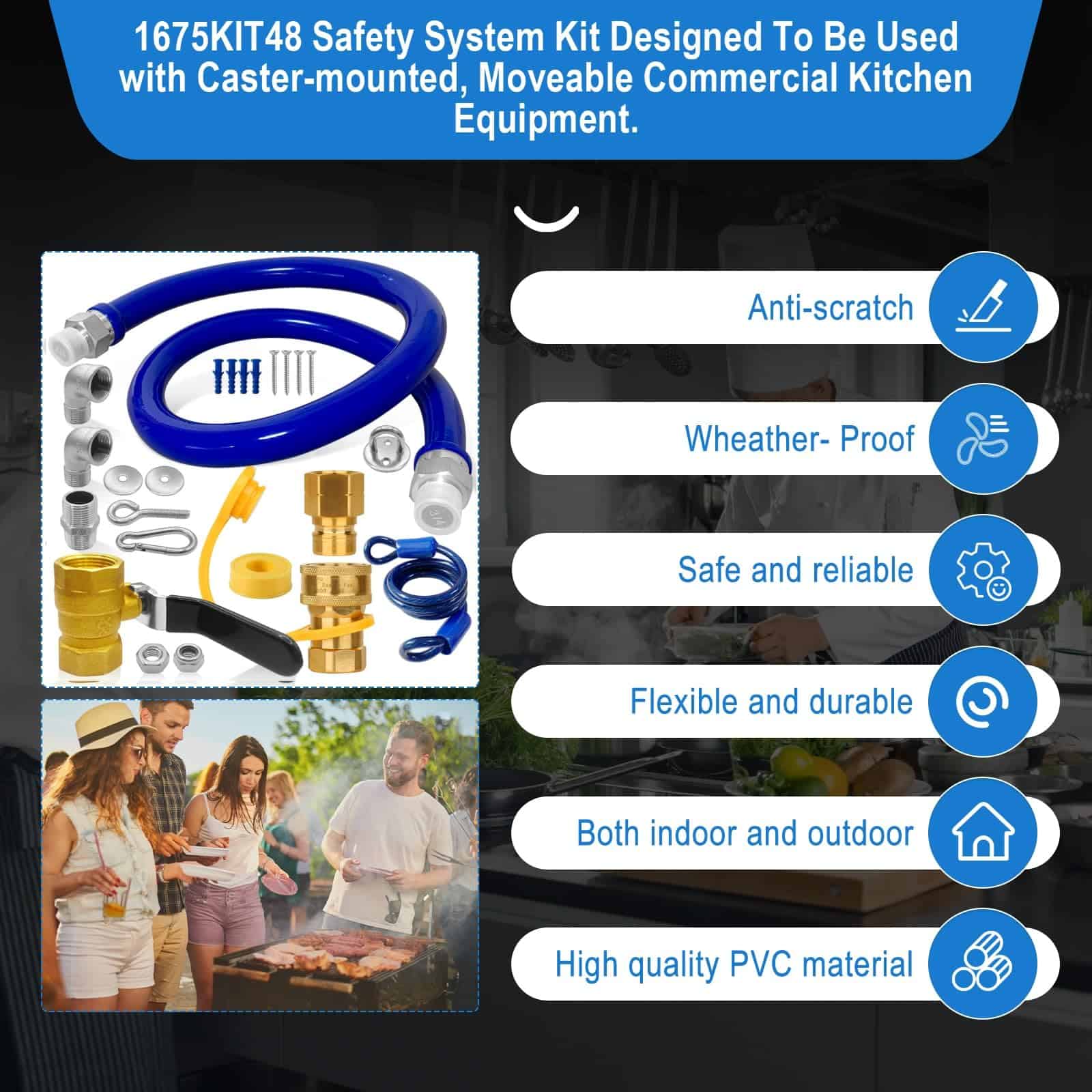 Kit de Sistema de Seguridad 1675kit48, Conector de Manguera - Imagen 5