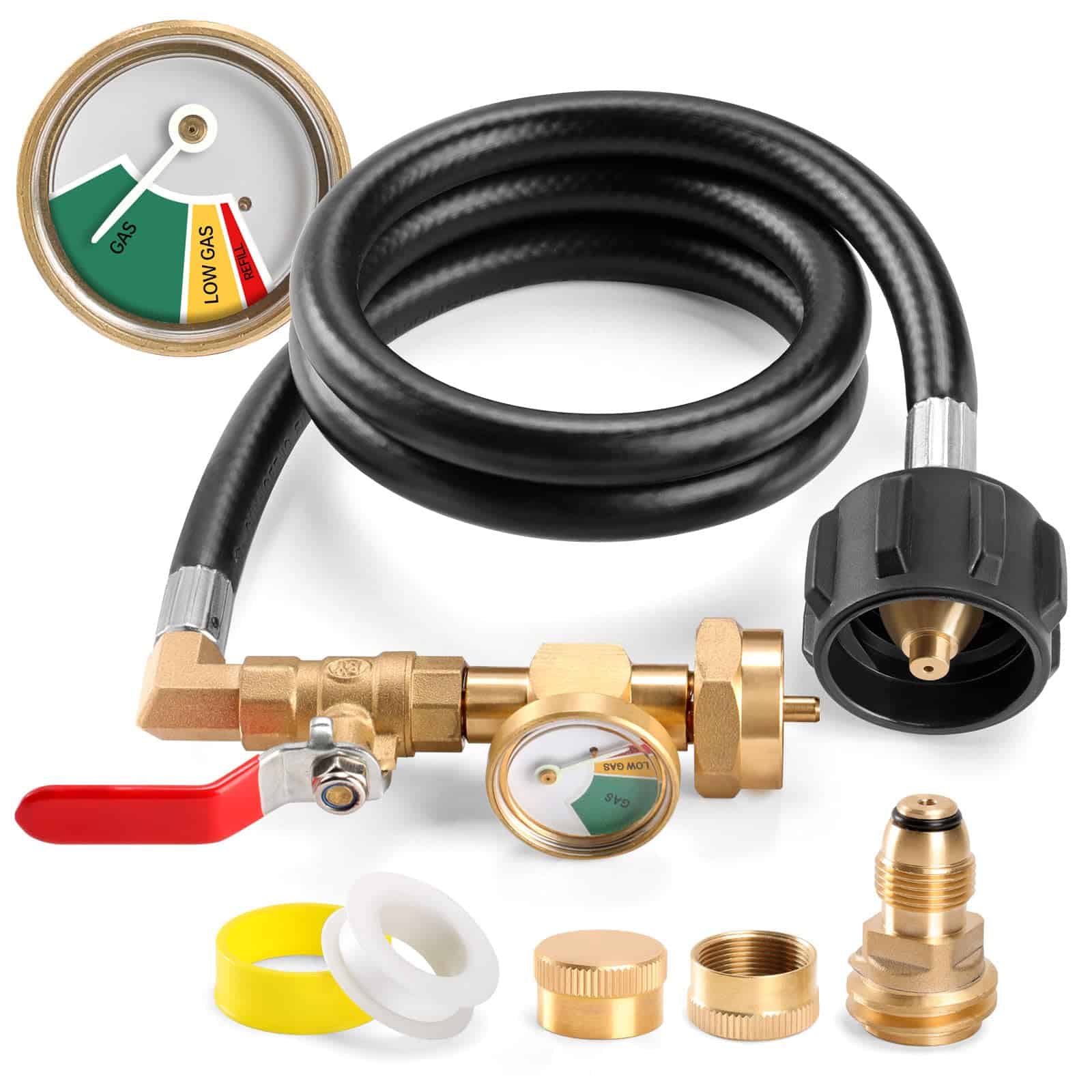 Manguera de Adaptador de Recarga de Propano 3 FT, Adaptador