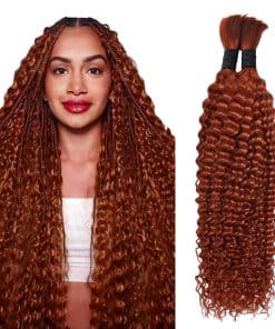 350 Cabello Humano para Trenzas Boho 16 Pulgadas Cabello