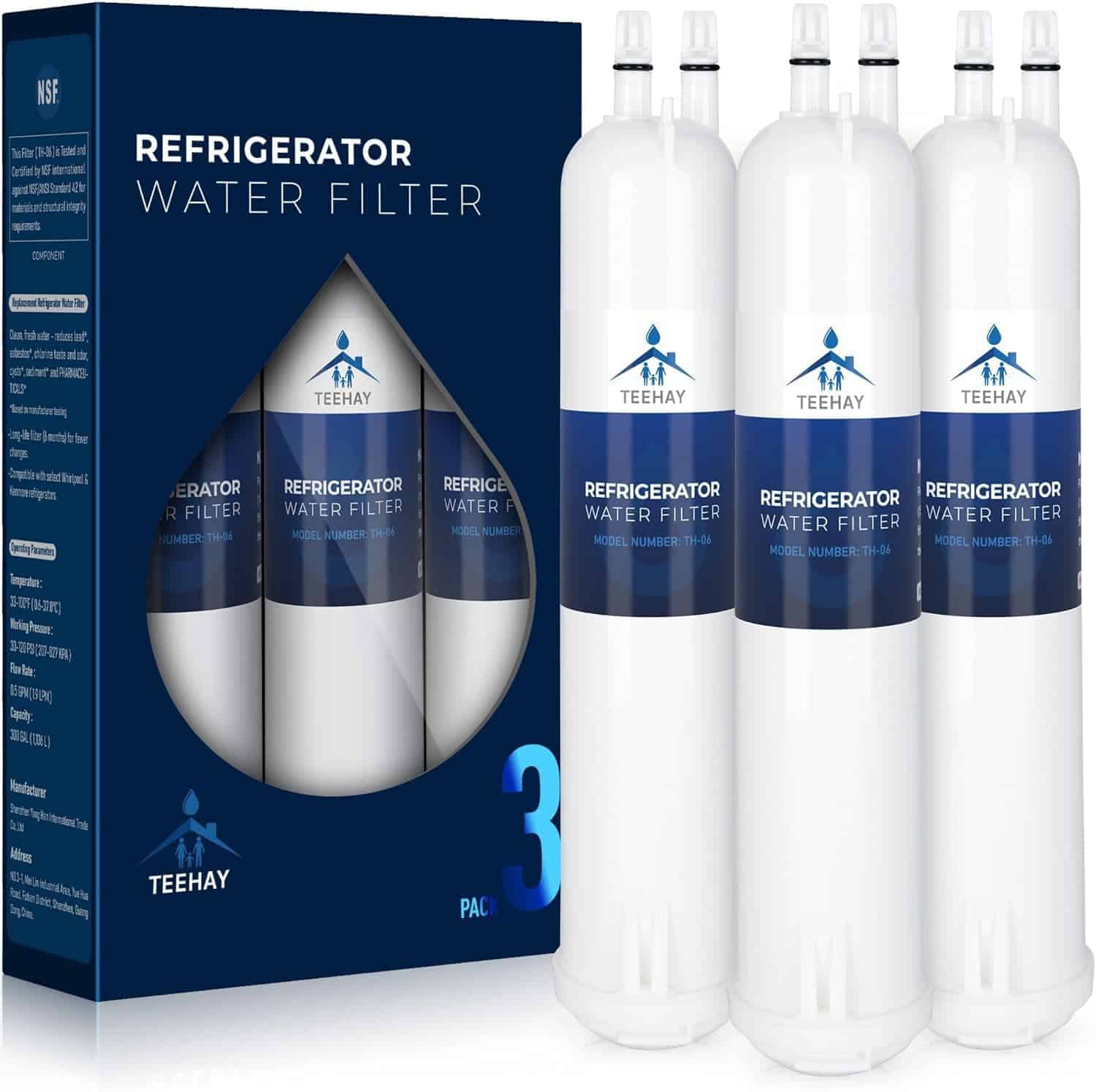 Filtro de Agua de Repuesto CUBESTONE EDR3RXD1, Compatible