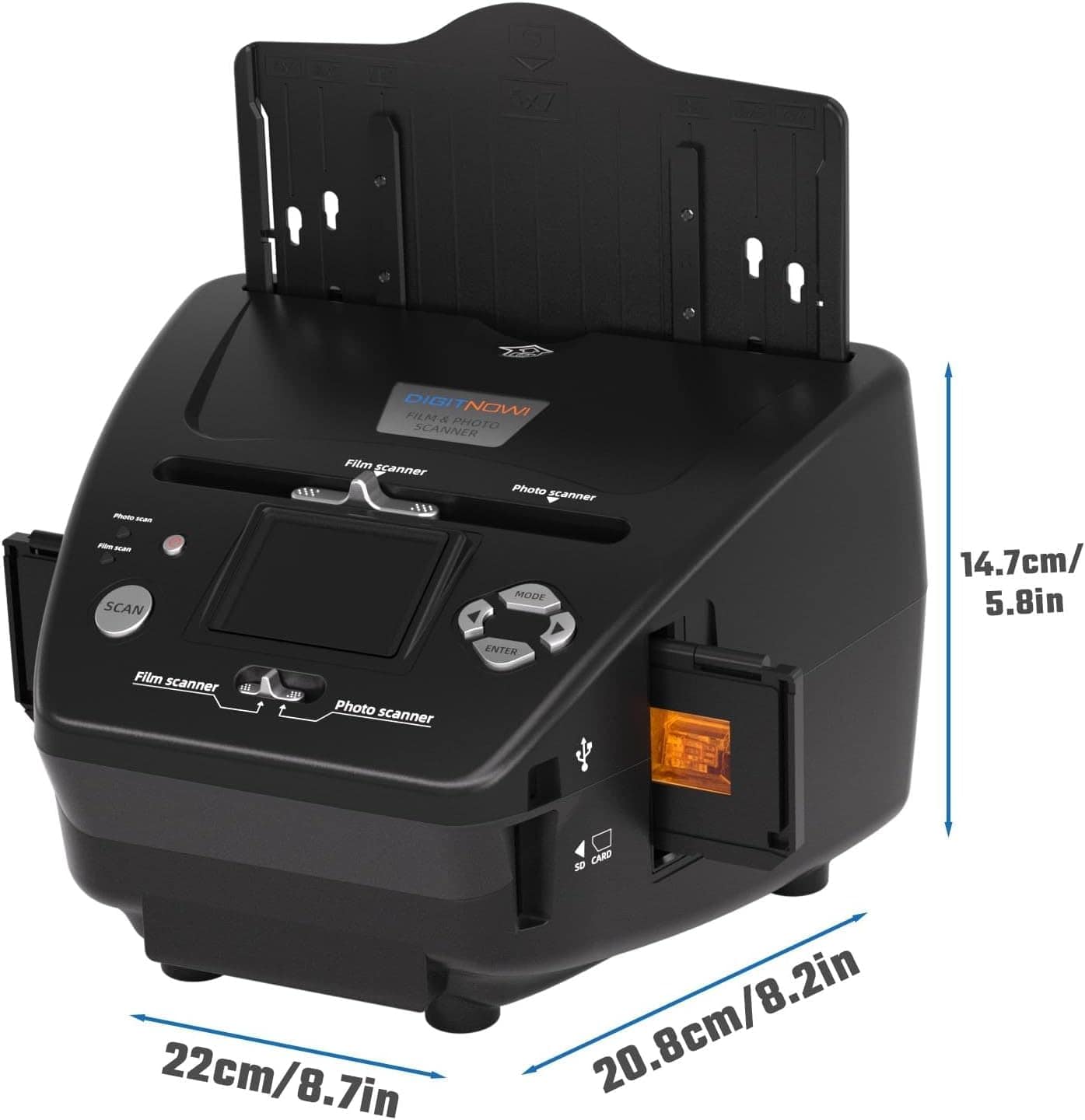 Eyesen Escáner de Fotos y Diapositivas con pantalla LCD de - Imagen 8