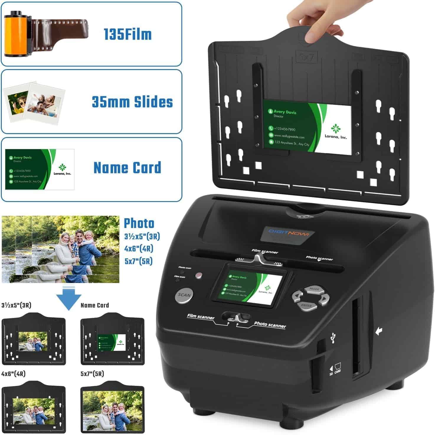 Eyesen Escáner de Fotos y Diapositivas con pantalla LCD de - Imagen 3