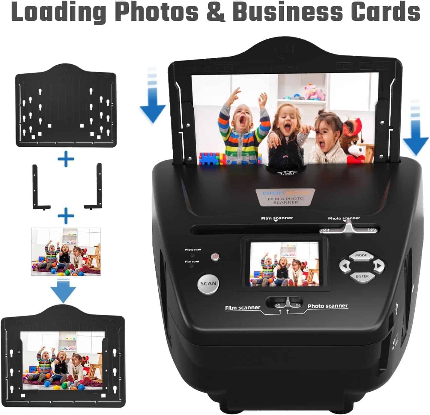 Eyesen Escáner de Fotos y Diapositivas con pantalla LCD de - Imagen 4