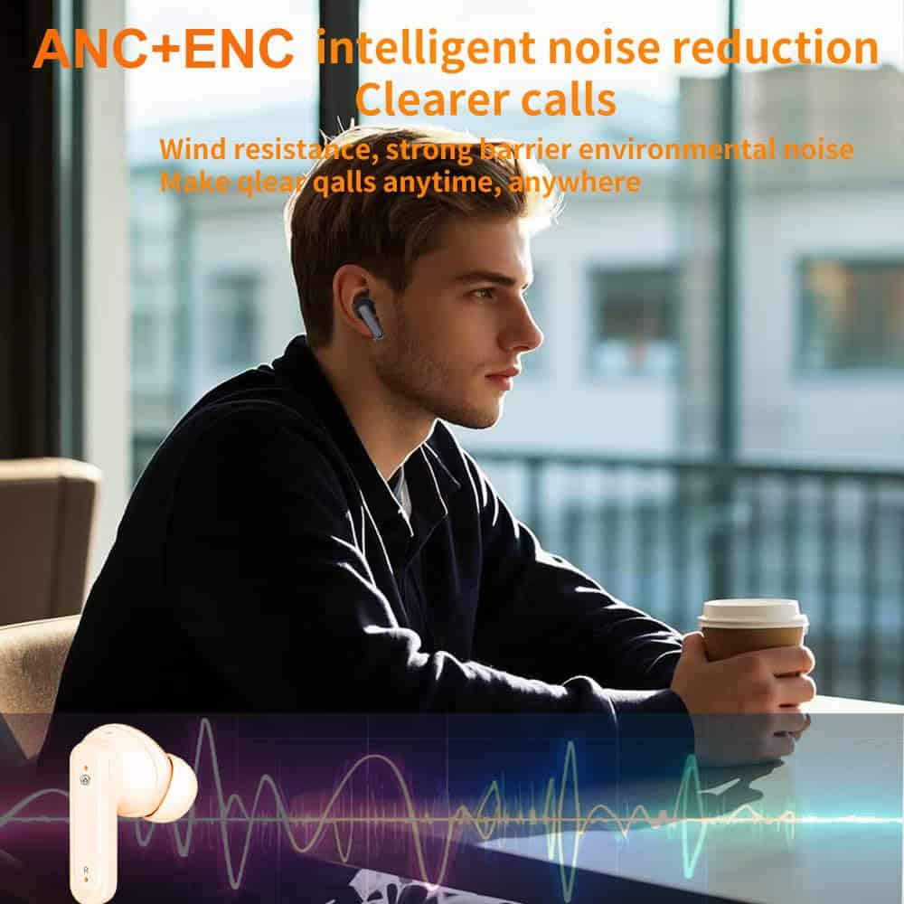 UMEGET Audífonos inalámbricos con pantalla táctil LCD de - Imagen 4