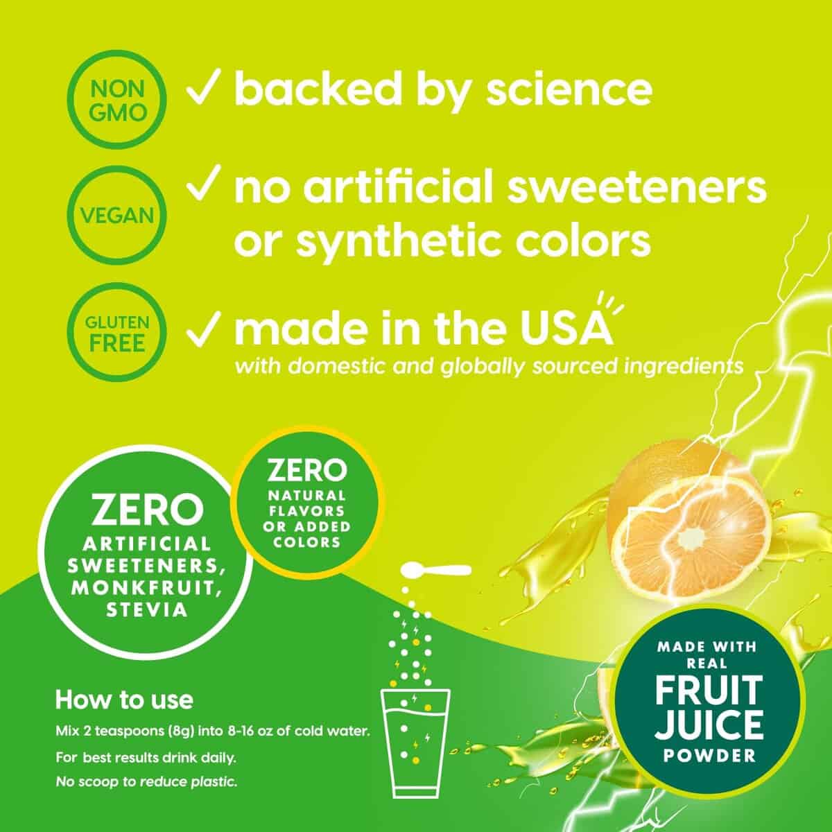 HYDRANT Energy Bulk Electrolyte Drink Mix con Cafeína y - Imagen 5