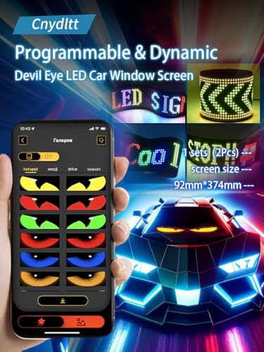 2PCS Ojos LED para Parabrisas de Camión, Luces de Ojos de - Imagen 3