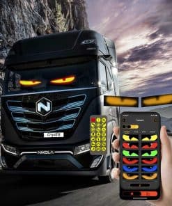 2PCS Ojos LED para Parabrisas de Camión, Luces de Ojos de