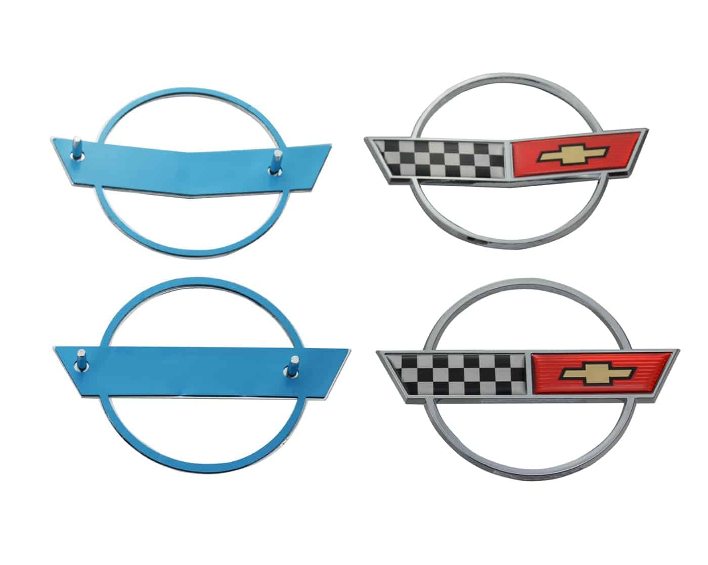 Emblema del logo delantero de C4 Corvette más emblema de - Imagen 3