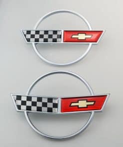 Emblema del logo delantero de C4 Corvette más emblema de