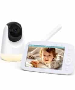 Monitor de Bebé Actualizado 2025 con Lámpara Nocturna,