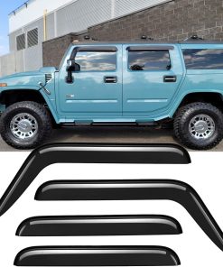 4pcs Deflectores de lluvia irrompibles y a prueba de lluvia