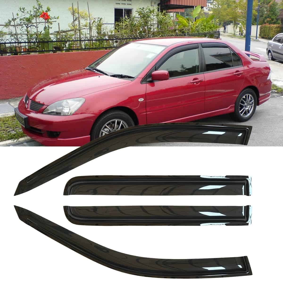 4pcs Deflectores de Ventanas Laterales a Prueba de Golpes y