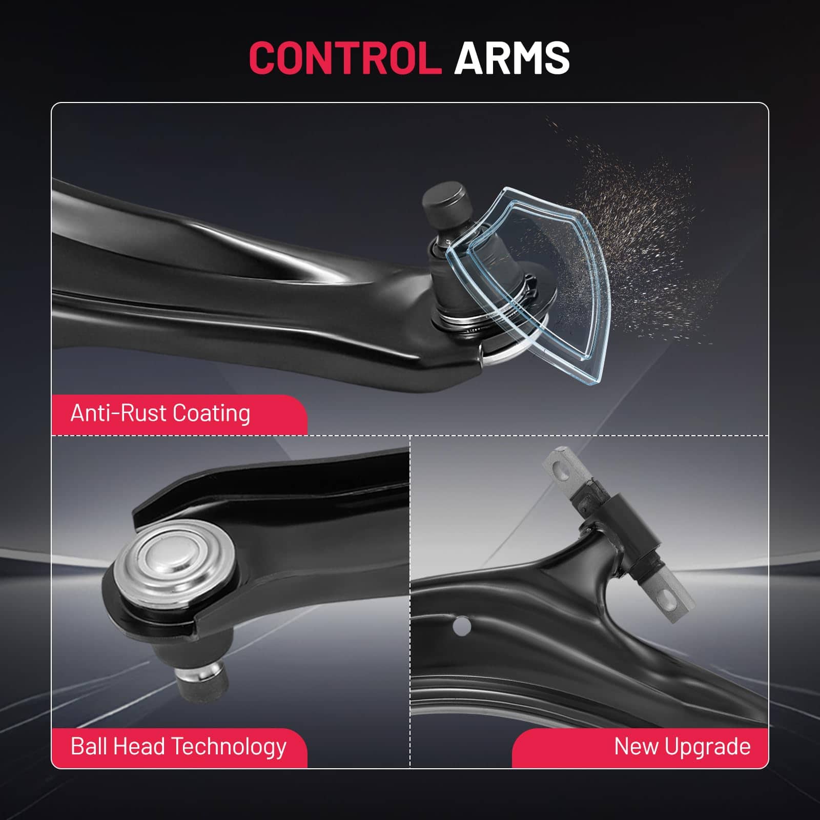 BDFHYK Brazo de Control Inferior Delantero 2 piezas, con - Imagen 5