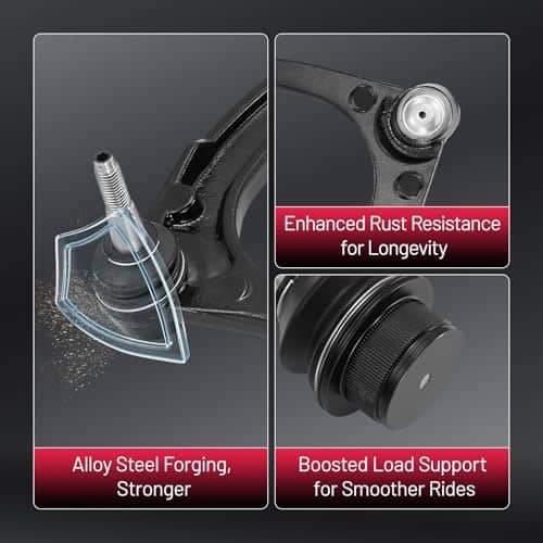 BDFHYK Brazo de control superior delantero 12 piezas, con - Imagen 6