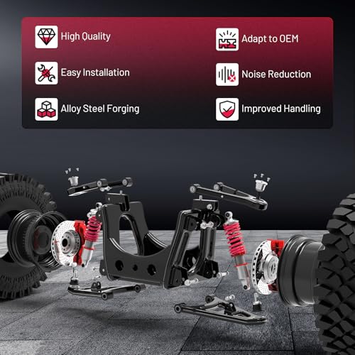 BDFHYK Brazo de control superior delantero 12 piezas, con - Imagen 4