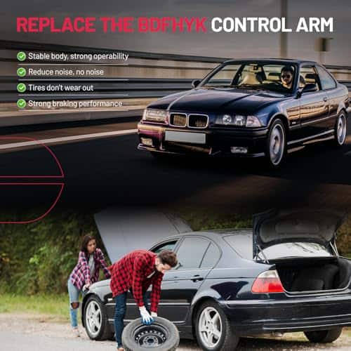 BDFHYK Brazo de control superior delantero 12 piezas, con - Imagen 7