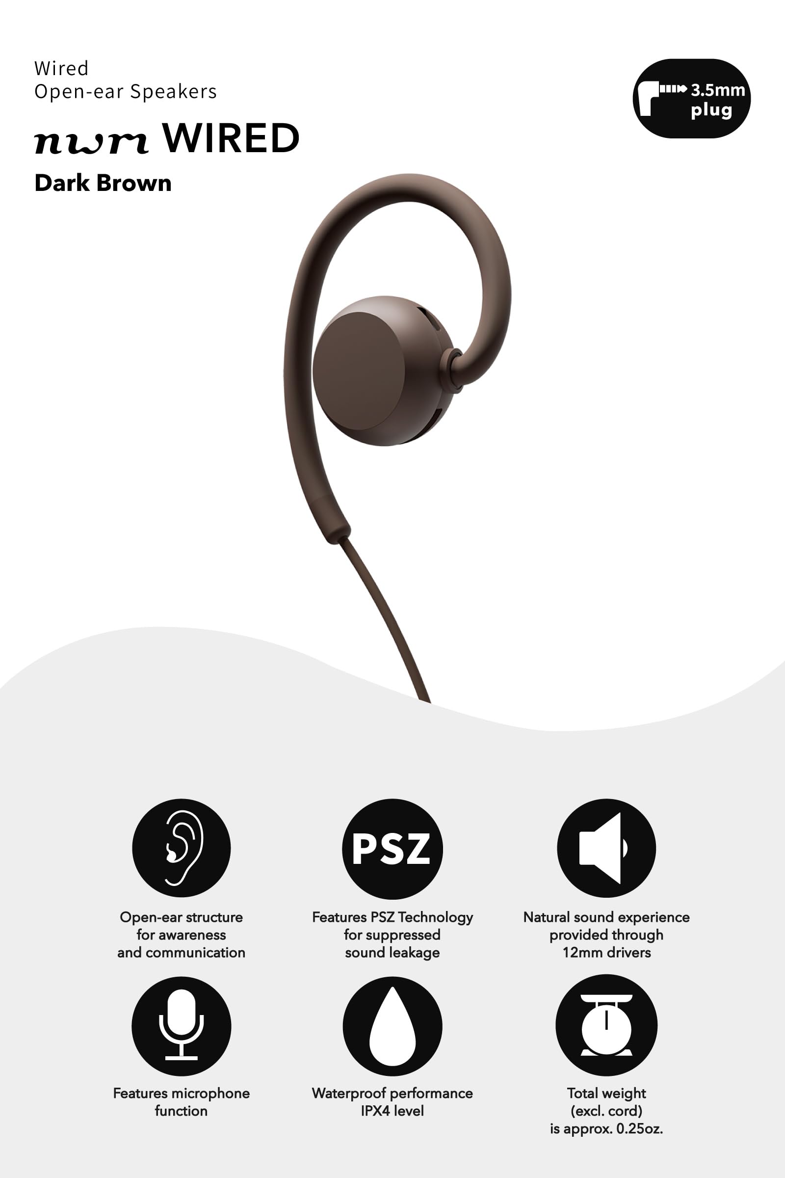 Audífonos con cable en la oreja (auriculares abiertos) que - Imagen 4