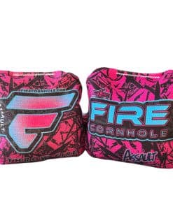 Bolsas de Cornhole FIRE | ACL Pro Approved | -Rosado
