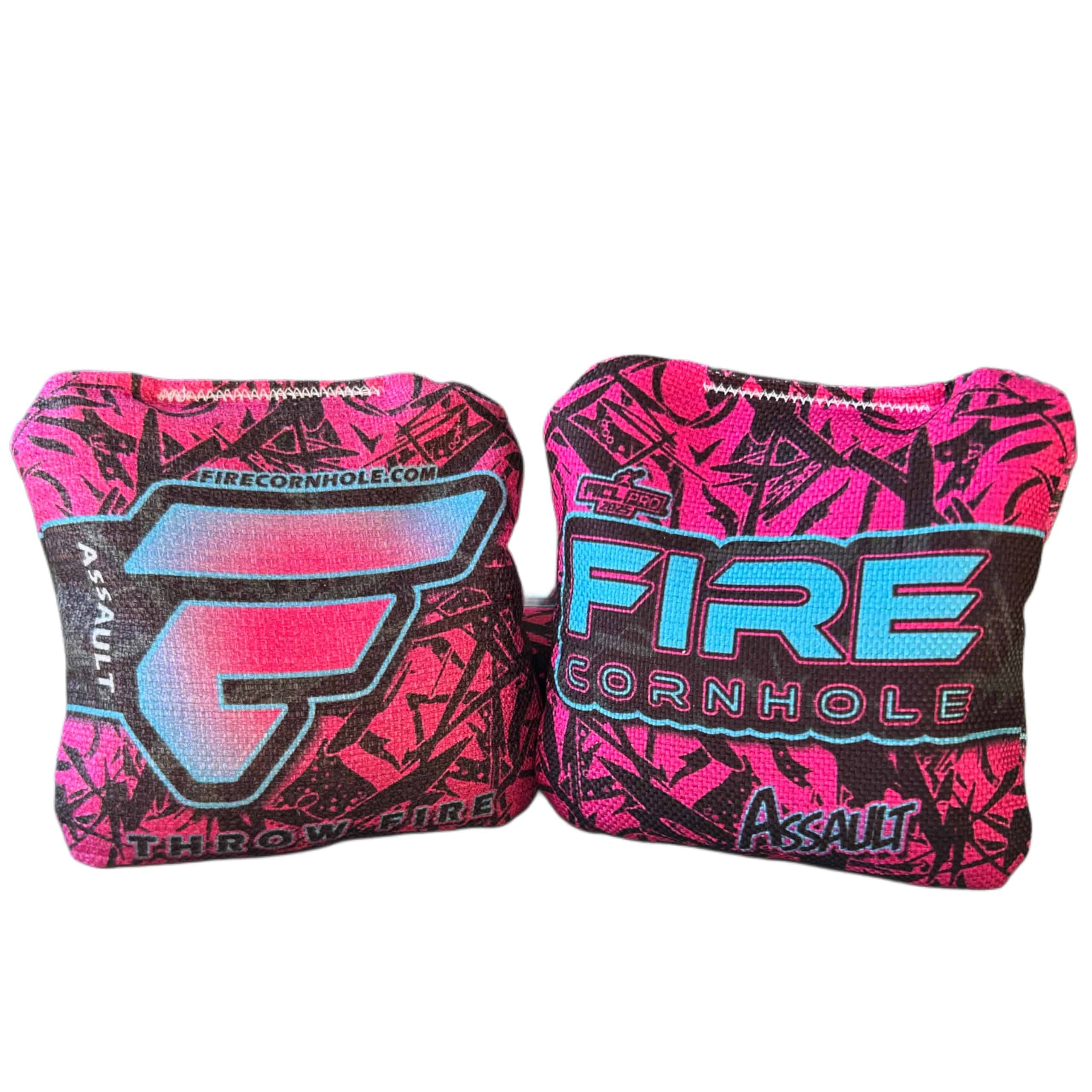Bolsas de Cornhole FIRE | ACL Pro Approved | -Rosado