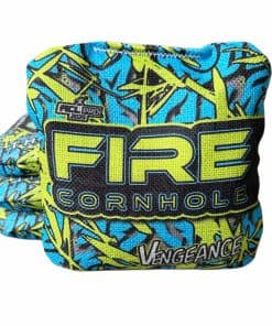 Bolsas de Cornhole FIRE | ACL Pro Aprobadas | -Azul/Verde