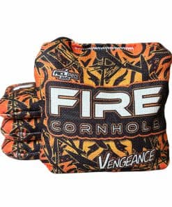 FIRE CORNHOLE | Bolsas de Cornhole | Aprobadas -Naranja