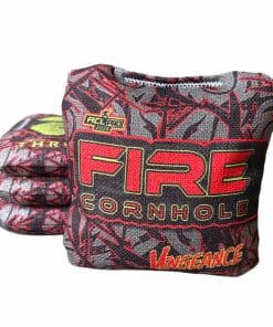FIRE CORNHOLE | Bolsas de Cornhole | Aprobado -Rojo/Gris
